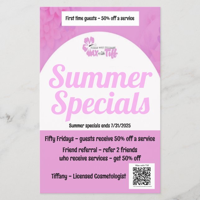 Wachs mit Tiff-Flyer Flyer (Vorne)