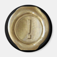 Wachs Siegel Monogram Magnet - Gold - Bold Style -