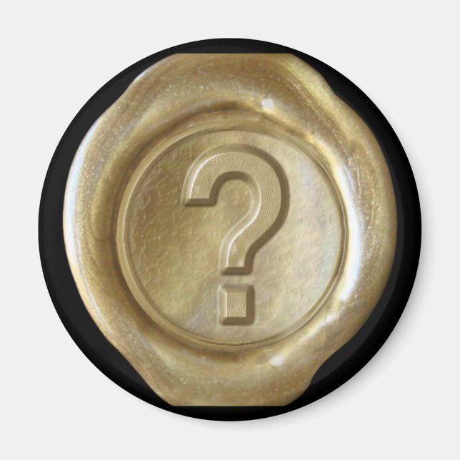 Wachs Siegel Monogram Magnet - Gold - Bold Style - (Vorne)