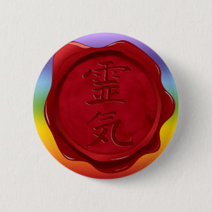 Wachs-Siegel - REIKI Kirschfarben Button