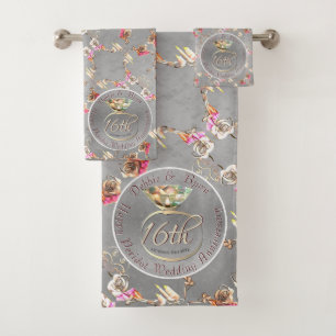 Wachs, Statice, &Peridot Em Badhandtuch Set