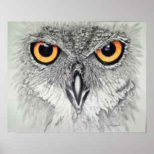 Wachsame Augen Poster