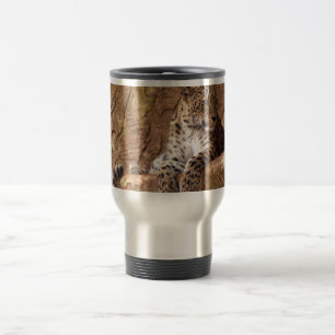 Wachsame Leopard-Reise-Tasse Reisebecher