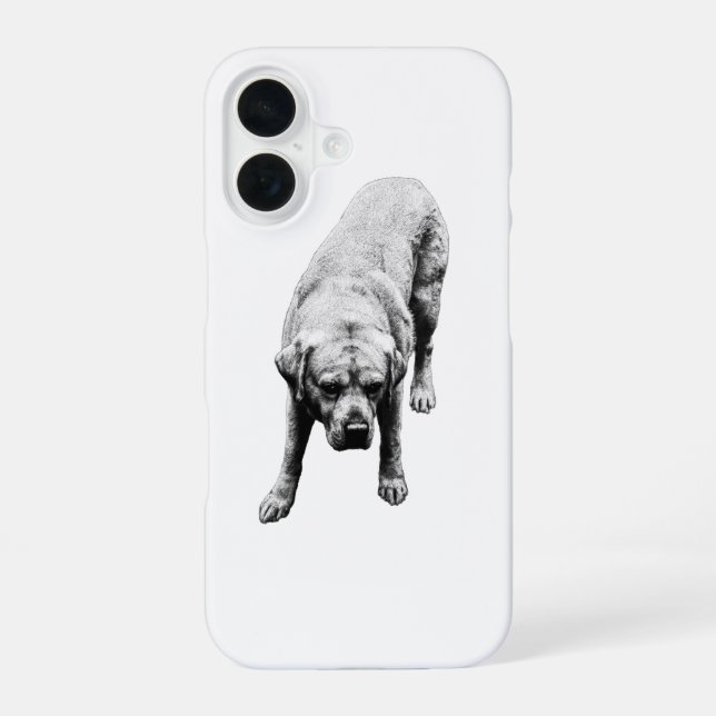 Wachsame Wache iPhone 16 Hülle (Rückseite)