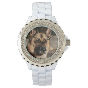 Wachsamer Schäferhund Armbanduhr