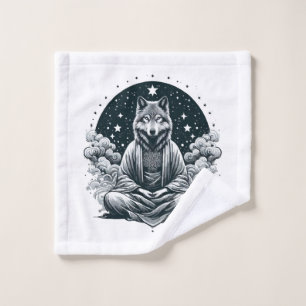 Wachsamer Wolf Waschlappen
