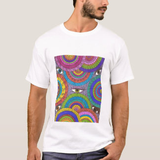 Wachsames Universummandala-Kunst-T-Shirt T-Shirt