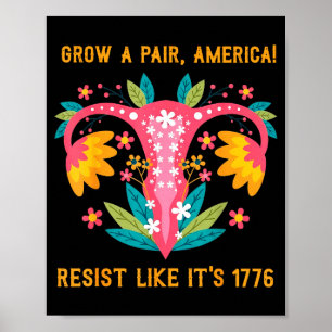Wachse ein Paar Amerika Widerstehe wie 1776  Poster