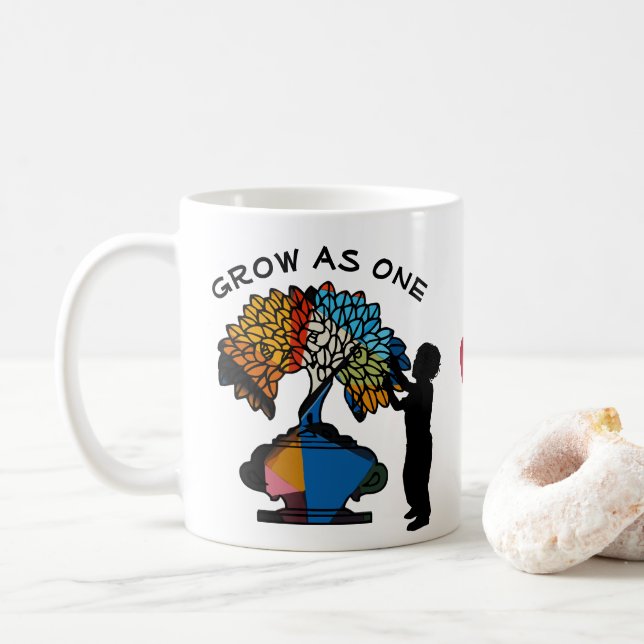 Wachse gemeinsam kaffeetasse (Mit Donut)