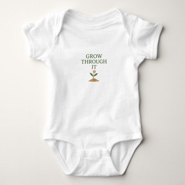 Wachse Hindurch Baby Strampler (Vorderseite)