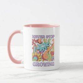 Wachse immer weiter Retro  Tasse
