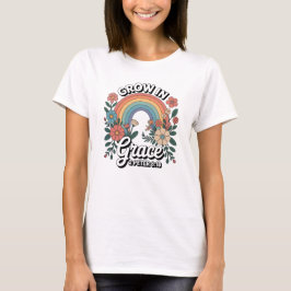 Wachse in Gnade Glaubensreise T-Shirt