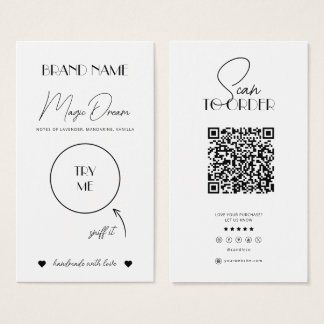 Wachse Melisse, Candle Scent Card, Kerzenprobenein