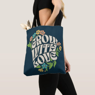 Wachse mit Liebe Florale Typografie