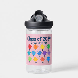 Wachse mit mir Klasse von 2039 Shirt Handabdruck Trinkflasche