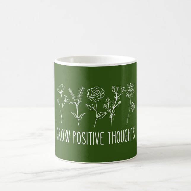 Wachse Positive Gedanken Ästhetik  Kaffeetasse (Mittel)