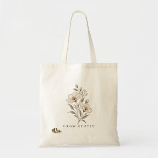 Wachse sanft Wasserfarben Blumen Ästhetik-Tasche Tragetasche