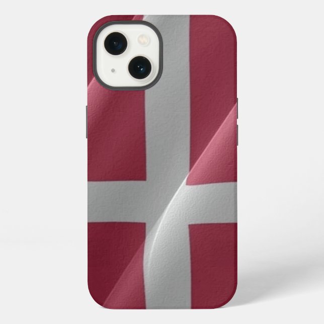 Wachsen der Flagge Dänemarks - iPhone Hülle (Rückseite)