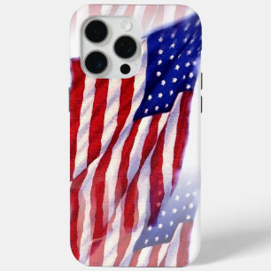 Wachsen der US-Flagge iPhone 15 Pro Max Hülle