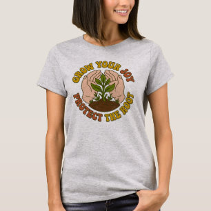 Wachsen Sie Ihre Freude, schützen Sie die Retro-Ga T-Shirt