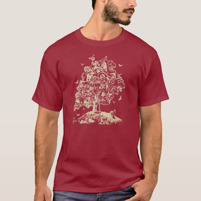 Wachsen Sie Treehouse-Shirt auf T-Shirt (Vorderseite)