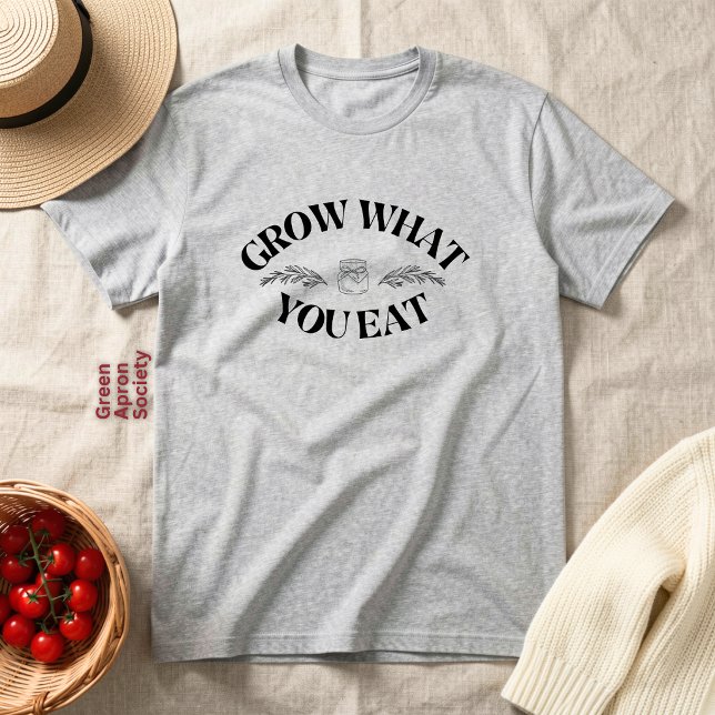 Wachsen Sie, was Sie essen Tri-Blend Shirt (Von Creator hochgeladen)