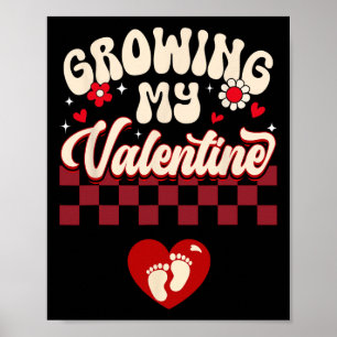 Wachsend mein Valentinstag neue Mutter Valentinsta Poster