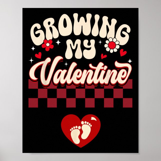 Wachsend mein Valentinstag neue Mutter Valentinsta Poster (Vorne)