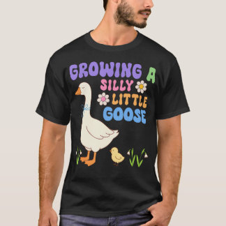 Wachsende alberne kleine Gans Schwangerschaft T-Shirt