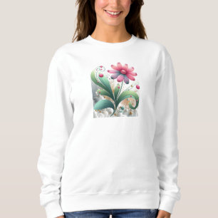 Wachsende Blume der Launenhaftigkeit Sweatshirt