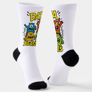 Wachsende Data Beasties Socken