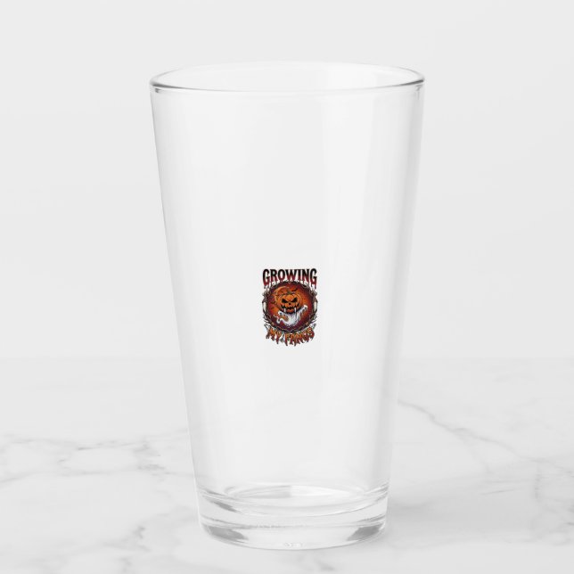 Wachsende Fangzähne Vampir Kürbis Geist Fledermäus Glas (Vorderseite)