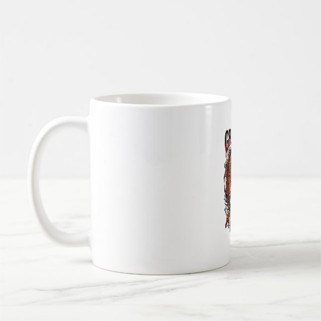 Wachsende Fangzähne Vampir Kürbis Geist Fledermäus Kaffeetasse (Links)