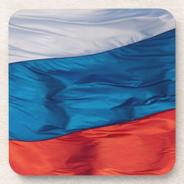 Wachsende Flagge Russlands Getränkeuntersetzer (Vorderseite)