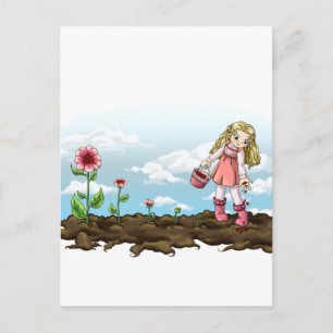 Wachsende Herzen Postkarte