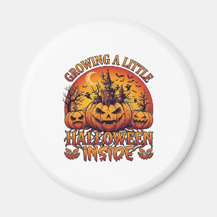 Wachsende kleine Halloween-Kürbisse im Inneren, Ge Magnet