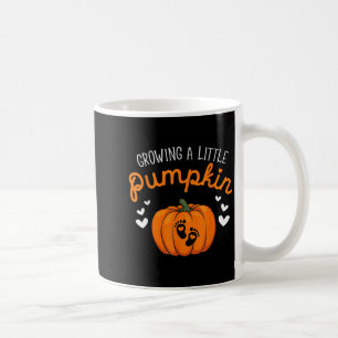 Wachsende kleine Kürbis-Halloween-Schwangerschafts Kaffeetasse