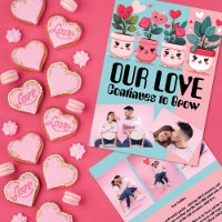 Wachsende Liebe gepunktete Pflanze Valentinstag