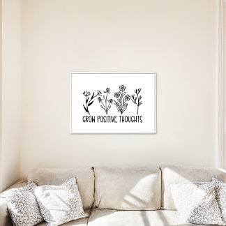 Wachsende positive Gedanken Blume Inspiration Zita Poster