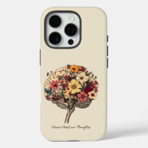 Wachsende positive Gedanken Gehirn Blumenstil T -  iPhone 16 Pro Hülle