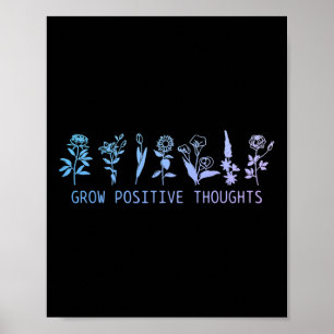 Wachsende positive Gedanken Psychische Gesundheit  Poster