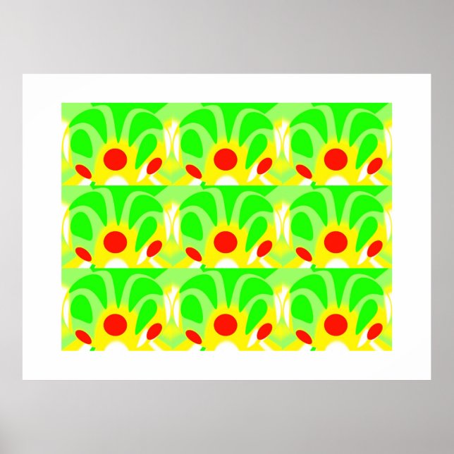 Wachsende Sonnen Poster (Vorne)