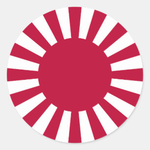 Wachsende Sonnenflagge Runder Aufkleber
