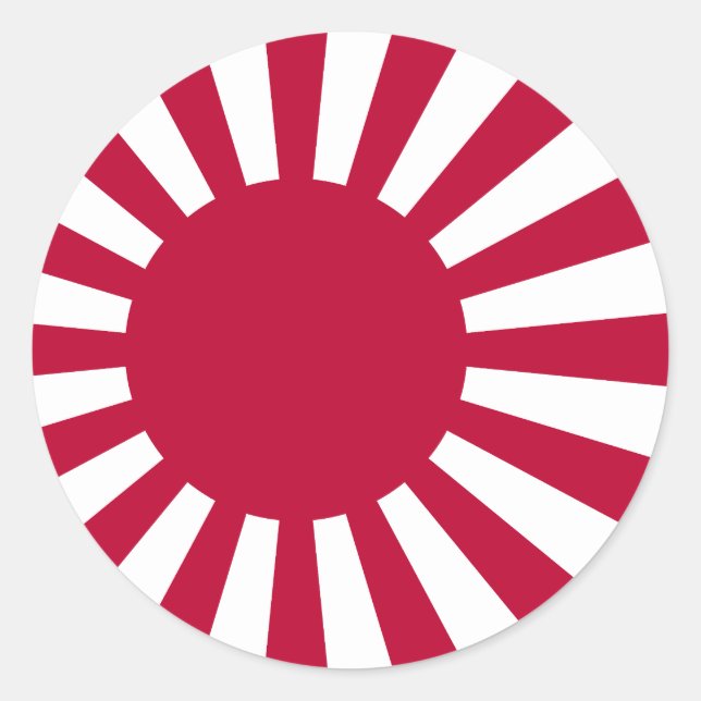 Wachsende Sonnenflagge Runder Aufkleber (Vorderseite)