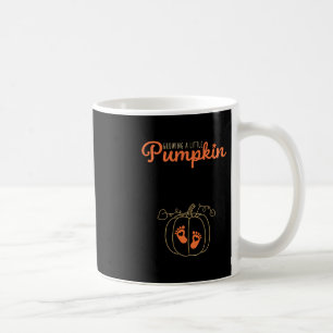 Wachsender kleiner Kürbis Herbst Schwangerschaft T Kaffeetasse