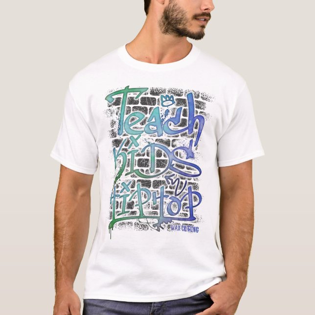 Wachskleidung alter Hip Hop Designer T - Shirt (Vorderseite)