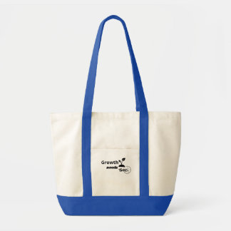 Wachstum braucht Zeit – Minimalistisches Motivatio Tragetasche