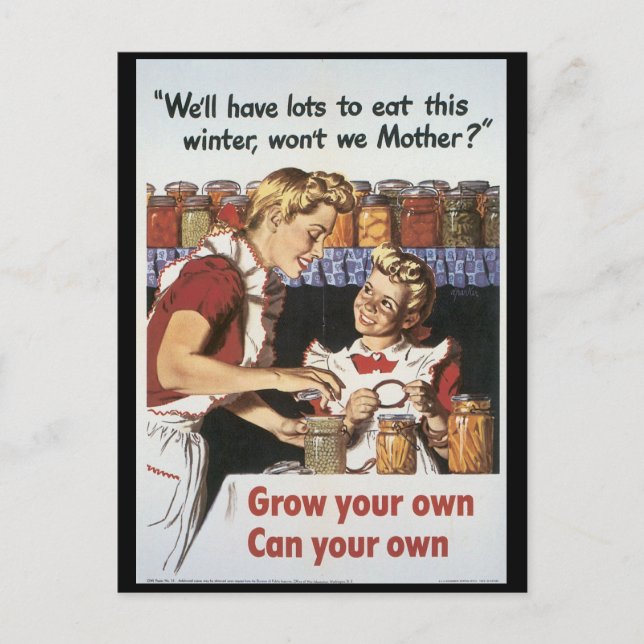 Wachstum des 2. Weltkriegs Postkarte (Vorderseite)