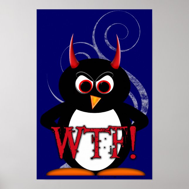 WACHSTUM? Evil Penguin™ Poster (Vorne)