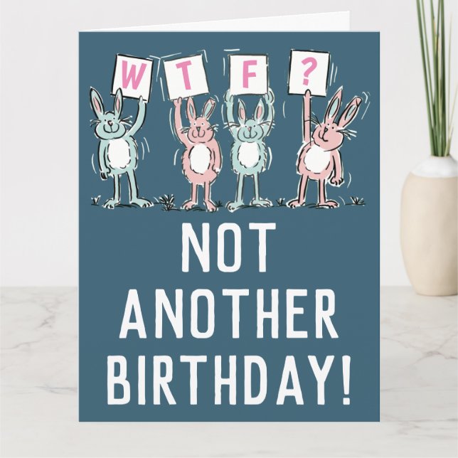 WACHSTUM? Happy Birthday Card Karte (Vorderseite)